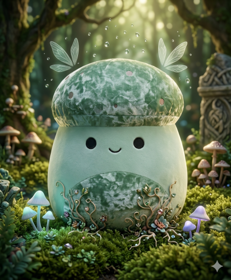 دمية سكوشي ميلو الفطر 🍄